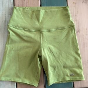 ALO Yoga Bright Green Shorts
